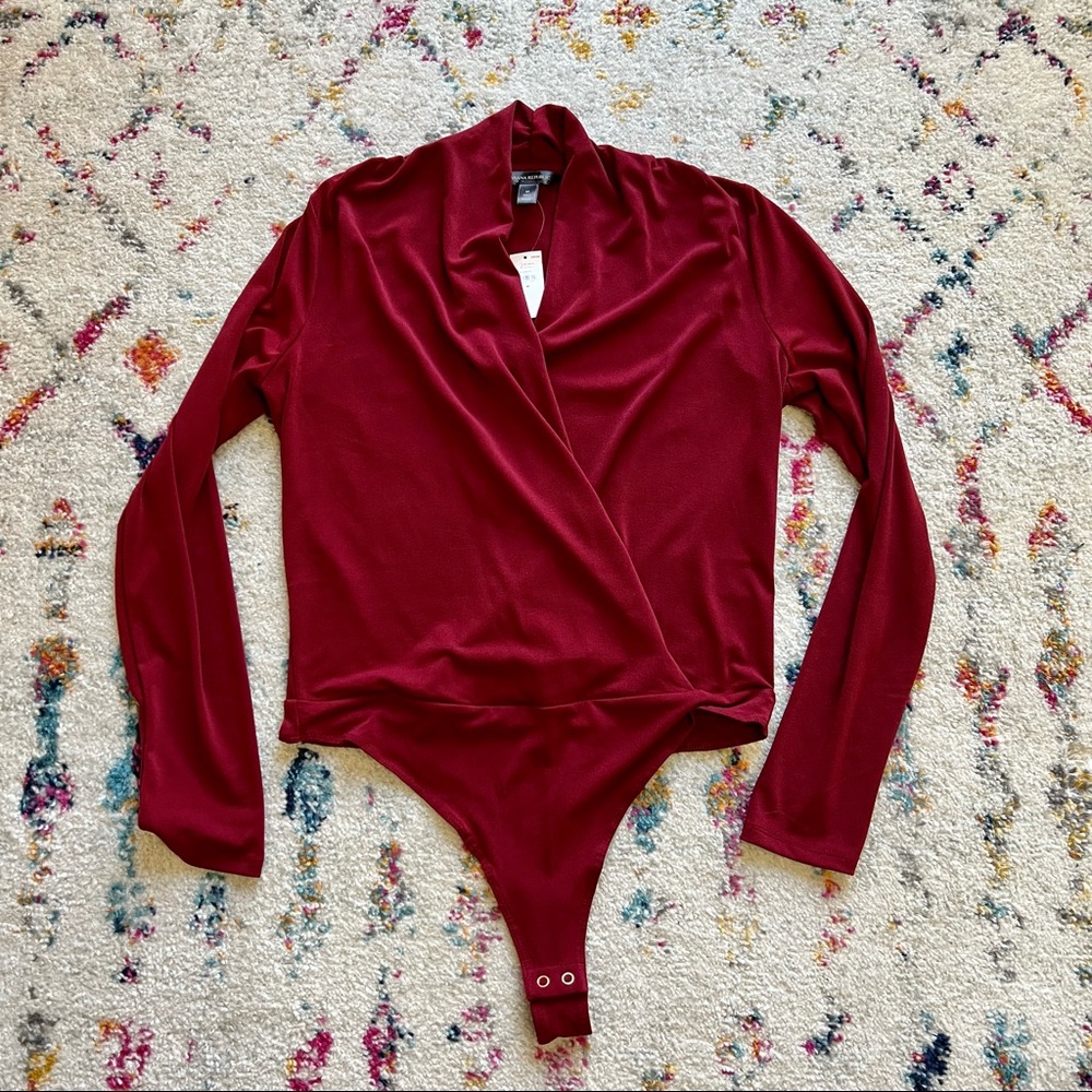 Banana Republic Wrap front thong bodysuit